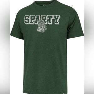 NWT 47 MICHIGAN STATE SPARTANS GREEN SPARTY FRANKLIN SHORT SLEEVE FASHION TSHIRT